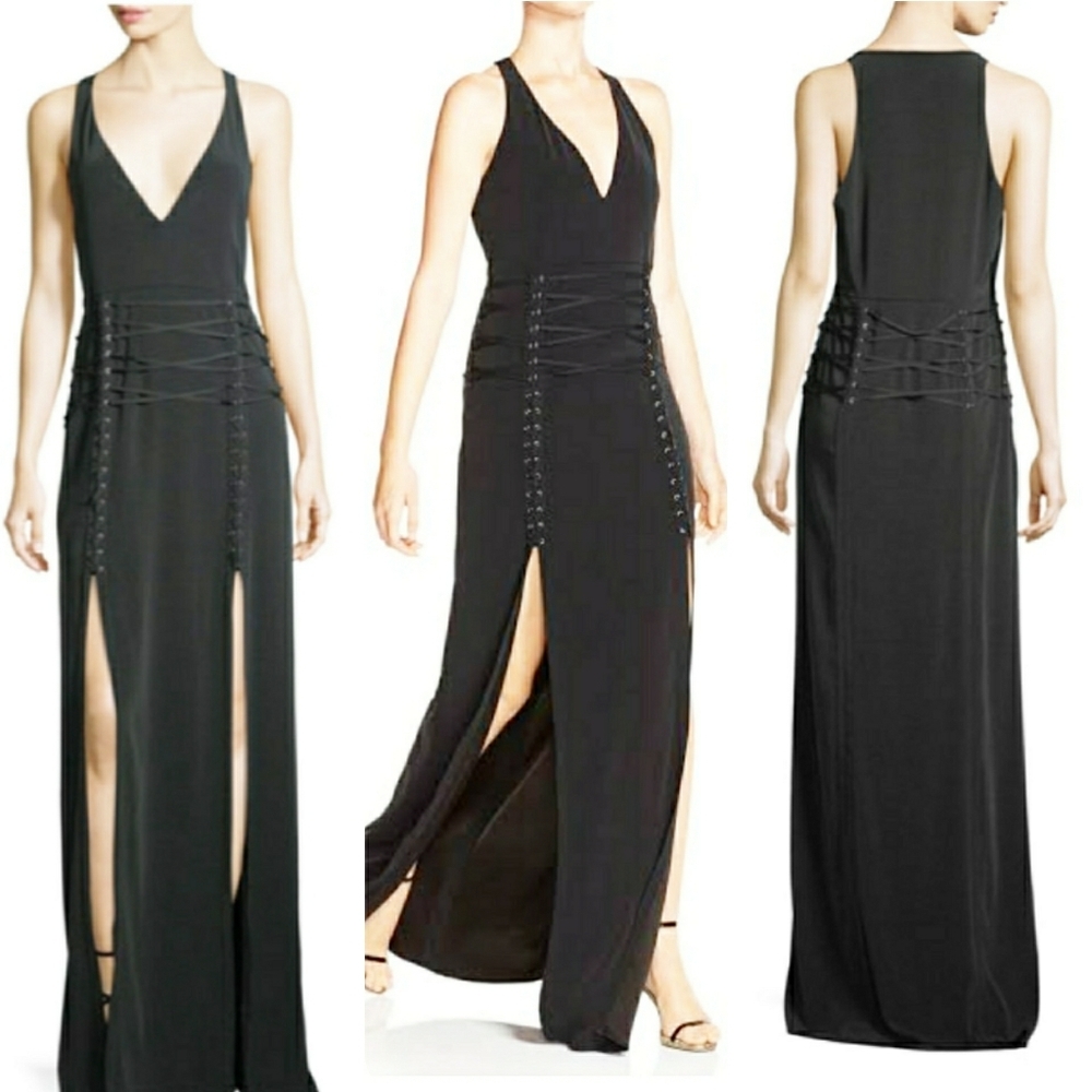 Haute Hippie Philosophers Stone Crepe Gown - Picture 3 of 12
